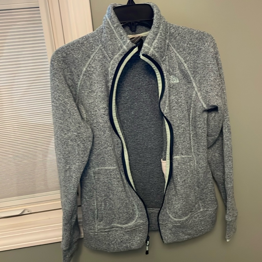The North Face blue size s zip jacket